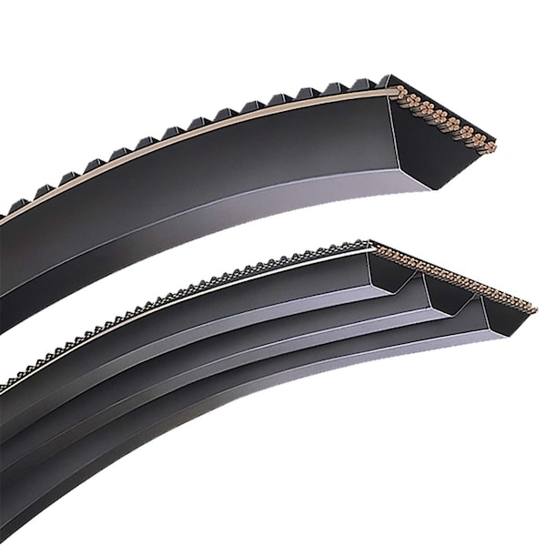 Polymax Banded Wide-Angle V-Belt, 3 Ribs, 11mm wide x 1250mm long